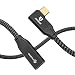 Produktbild PHIXERO [20 Gbit/s, 100 W] USB C Verlängerungskabel rechtwinklig, USB C 3.2 Gen 2x2 Verlängerungskabel, mit 4K @ 60HZ Videoausgang, kompatibel mit MacBook Pro/Air, USB C Hub, Laptop (0,5 m)