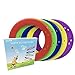 YOFIT 10 Inch Flying Disc, Flying Plastic Ring with Assorted Colors, Outdoor Beach Backyard Camping Activities, Set of 5