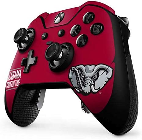 Skinit Decal Gaming Skin Compatible with Xbox One Elite Controller - Officially Licensed College Alabama Crimson Tide Design