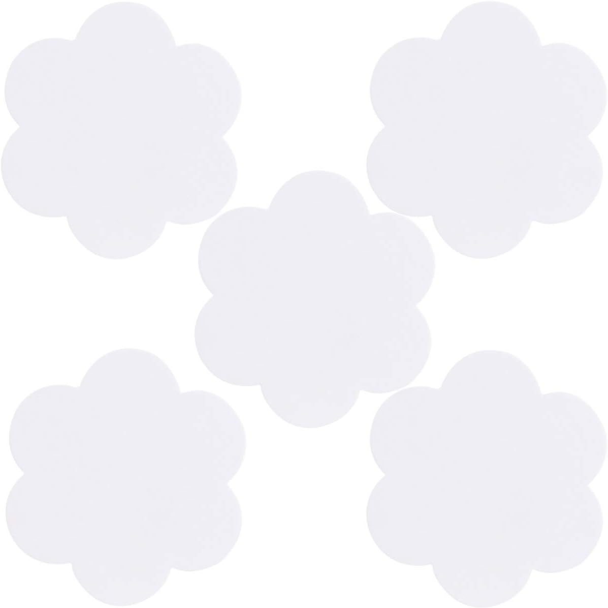 EXCEART Oil Painting Board 6X6 Inch Flower Shaped Canvas Panel for Acrylic and Oil Paint Crafting 5Pcs Blank Art Canvas Boards for Painting and Drawing Projects