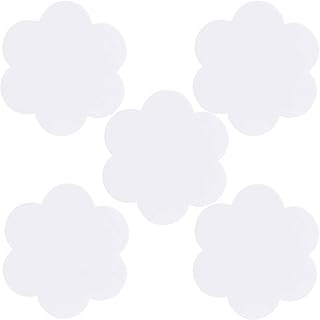 EXCEART Canvas Painting Boards Blank Flower Shaped Canvas Panel Boards A...