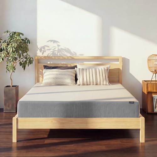 LIFEMENT Full Size Mattress, 8 Inch Full Mattress, Basic Graphite Cooling Memory Foam Mattress in a Box, Pressure Relief with Medium Firm Support, CertiPUR-US Certified, 75''L x 54''W