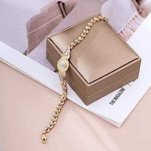 XUPING Virgin Mary Bracelet Gold Plated Our Lady of Guadalupe Bracelets Exquisite Virgin Mary Jewelry Gift For Women4