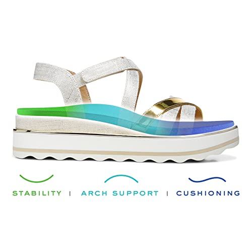 Vionic Women's Phoenix Kellyn Backstrap Platform Sandal- Supportive Ladies Flatform Sandals That Include Three-Zone Comfort With Orthotic Insole Arch Support, Marshmallow 5 Medium #TOP6