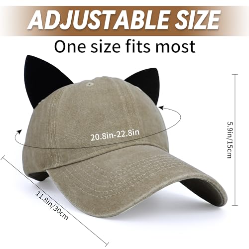 Image of Mens Baseball Cap Baseball Hat Funny Trucker Hats for Men Women Cute Beanie Distressed Cap Ponytail Hat for Women