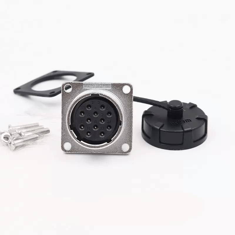 WS24 12pin Waterproof Connector Male Plug Connector, 10A 500V High Voltage Automotive Power Connector (WS24, Z, 12pin