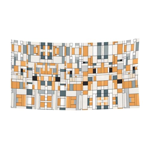 MINDBBDFJ Mid Century Modern Print Banners And Signs For Outdoor/Indoor,Personalized Banner Customizable Parties Halloween Banner (180x90cm)