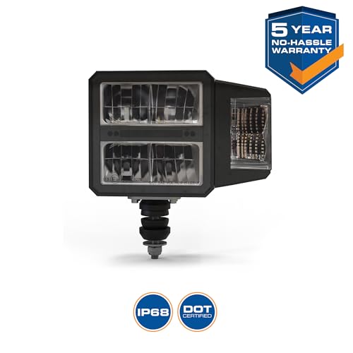 Luz de Trabajo LED ECCO 6 pulgadas Cuadrada 48W Blanco miniatura 4