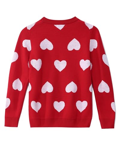 Image of Kids Crewneck Pullover Sweater Cute Pattern Long Sleeve Sweatshirt Holiday Costumes for 5-14 Years Child