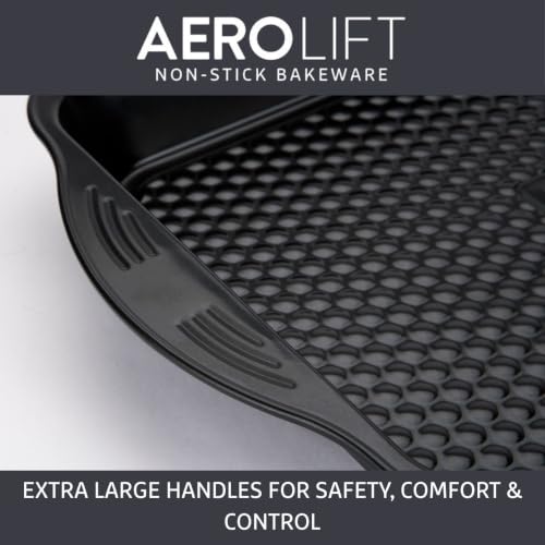 Prestige Aerolift Backofen-Tablett aus Carbonstahl, Groß, Schwarz – Ansicht 6