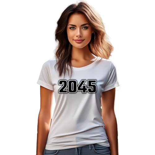 T-shirt 2045 femme blanc en coton bio confortable