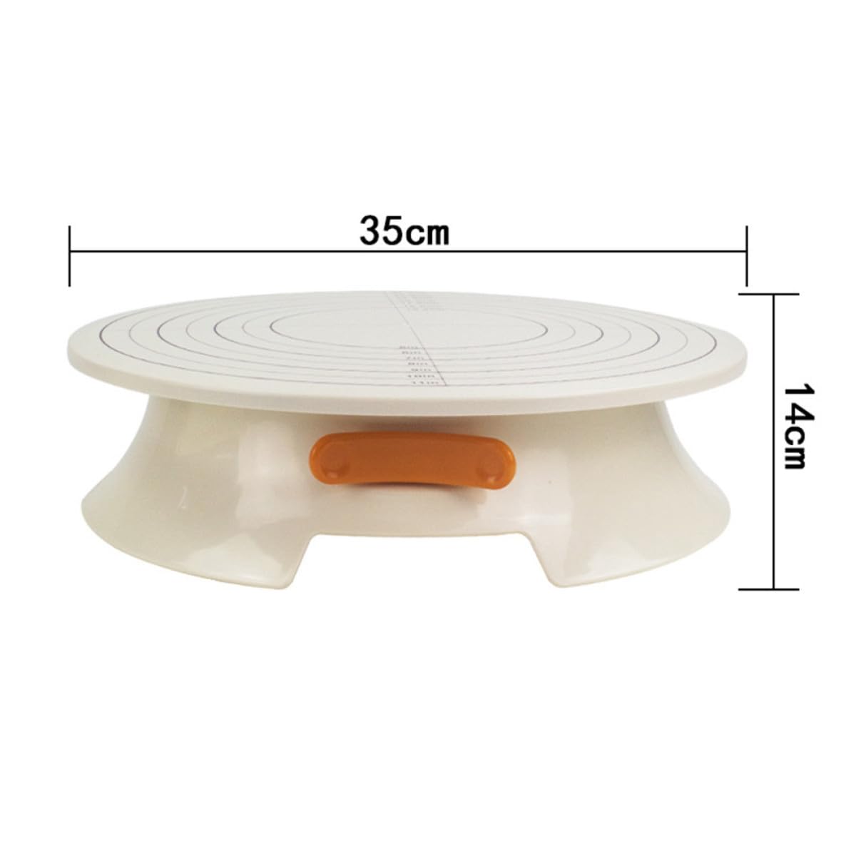 Alzata per Torte in Plastica da 12 Pollici con Supporto Girevole e Base Antiscivolo Piattaforma per Decorazione Dolci da Forno Strumento per Preparazione Torte Domestiche