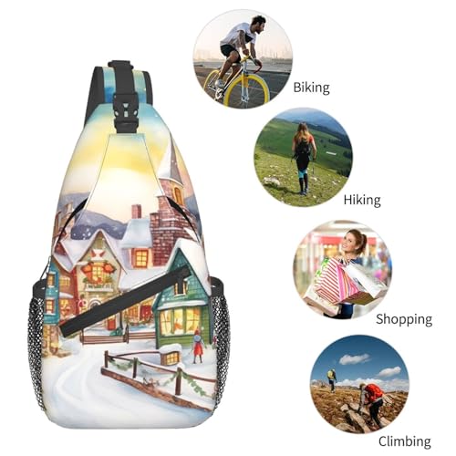 Bolso cruzado tipo mochila pequeño para mujer y hombre miniatura 5