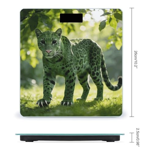 Báscula digital Green Leopard para uso en baño miniatura 2