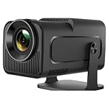 Projetor HY320 Smart Android 11, Cinema em Casa Portátil 1080p Nativo com Suporte 4K, WiFi 6 e Bluetooth 5.0, Ângulo Ajustável 180°, Tela de até 150 Polegadas