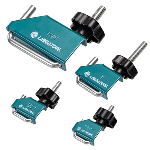 Libraton 4Pcs Hose Pinch Off Pliers Set, Hose Clamp Pliers Automotive for Fuel Line, Brake Line Clamp Coolant Radiator Hose Clamp Kit- 3/8" 1/2" 1" 1-3/4" Fluid Gas Line Clamps Tools