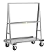 Little Giant AF3672-2R "A" Frame Sheet and Panel Truck with 2 Swivel and 2 Rigid Casters, 2000 lbs Capacity, 72" Length x 36" Width