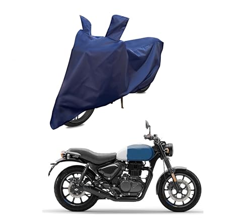 Image of Hunter 350 Two Wheeler Bike Cover Accessories - Dustproof - UV Protection - Premium Bike Cover Blue