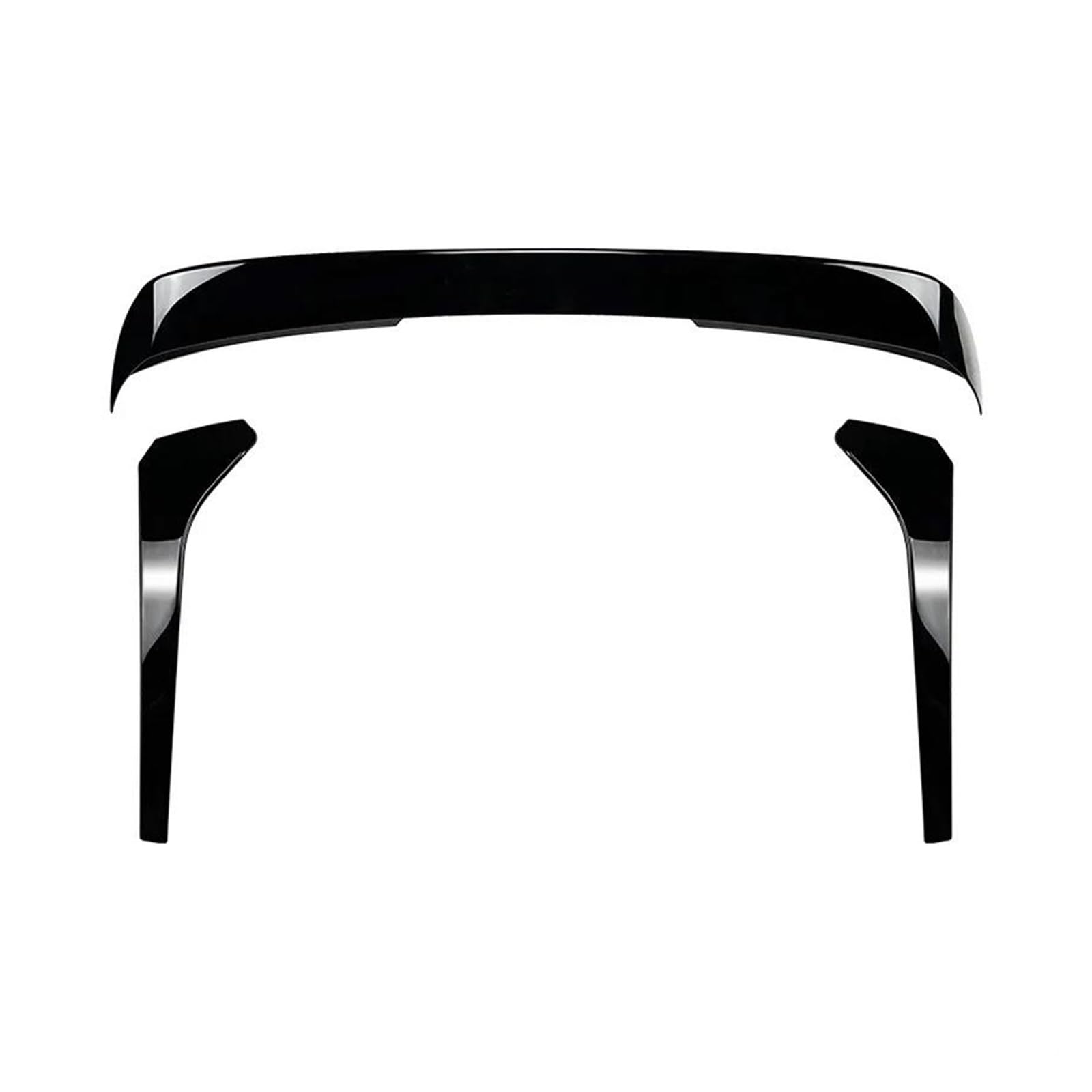 Dachheckspoilerflügel Für VW Für Tiguan MK2 2017-2023 Hinten Dach Spoiler Schwanz Flügel Heckscheibe Seite Spoiler Flügel Tuning Standard Ändern Für Tuning Auto Kofferraum Spoiler(3pcs Black)