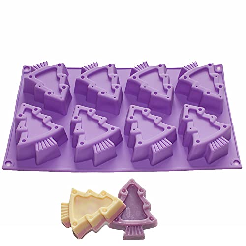 X-Haibei Christmas Tree Soap Bar Crayon Silicone Mold Chocolate Muffin Cake Jello Making 2Oz #TOP24