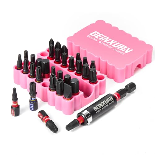 Pink 30-Piece Screwdriver and Bit Set