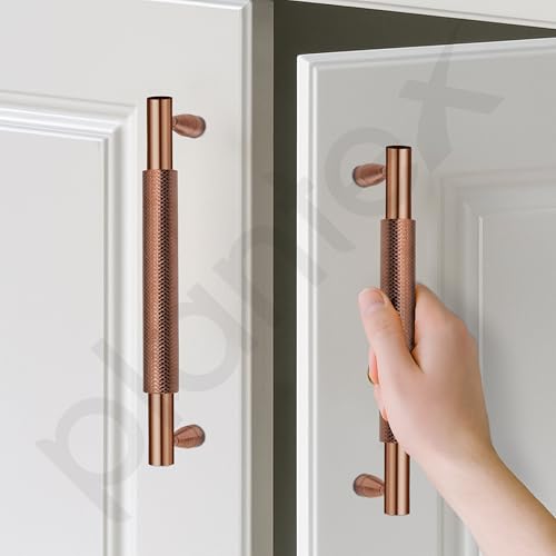 Image of Plantex Cabinet Handle /160mm Handle for Cabinet /Wardrobe Handle /Door Pull-Push Handle for Home /Office - Pack of 1 (Rose Gold)
