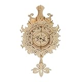 kesurpae Reloj de para Madera 3D con Rompecabezas, Kit de Manualidades Atractivo, Elegante Reloj de Pared, decoración del hogar, fomenta la participación de los Padres en Las