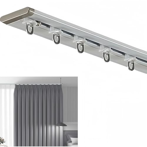 Tringle à rideaux plafond ou mur pour installer un séparateur de pièce