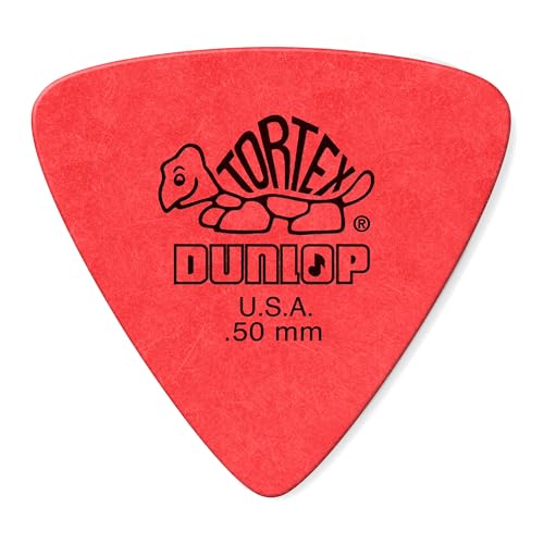 Dunlop 431P.50 Tortex Triangle, Red.50mm, 6/Player's Pack