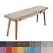 WTHYGB Cuscino per panca 130 X 30 X 8CM, Antiscivolo Rimovibile Lavabile Cuscino in Spugna, Morbido e Traspirante Cuscino, per Sedia da Pranzo, Sedia da Giardino, Sedia a Dondolo - Grigio Chiaro