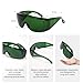 Dental Lab Safety Glasses Fit Over Safety Glasses Dental Eyewear for Teeth Whitening Light Anti-Fog Safety Goggles Eye Shield LED Protective Goggle, Perfect for Construction, Shooting, Lab Work, Green