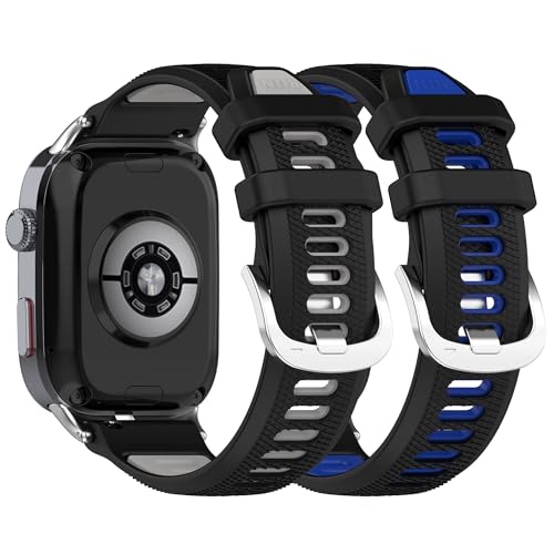 [RuenTech] 2 �{ �K�pHUAWEI WATCH D2 �o���h,�V���R�[�����E�H�b�`�o���h�����i,�ʋC�� �X�|�[�c�p�o���h,�t�@�[�E�F�C �E�H�b�` D2 �p�ւ��x���g �ȒP���� �y�� ��d�z�F�f�U�C�� (2�FA)