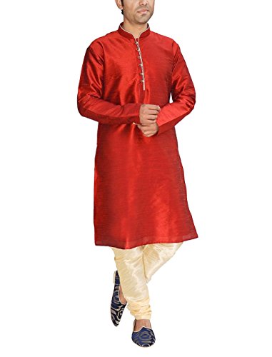 Kurta Royal de seda para hombre conjunto churidaar elegante azul rey
