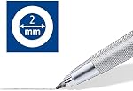 STAEDTLER Mars porte-plume technico avec 1 Plomb: Aiguisseur intégré, Mécanisme d'embrayage et Barre de métal - Pour utilisation avec 2.0 mm Crayons de plomb - Idéal pour la rédaction, le dessin et le dessin