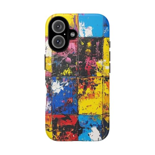 Coque rigide mate iPhone 16 jaune pour éviter les rayures au quotidien