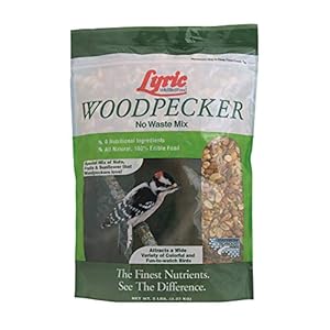 Lyric Woodpecker Wild Bird Seed, No Waste Bird Seed with Nuts, Dried Fruit & Shelled Seeds – 5 lb. Bag