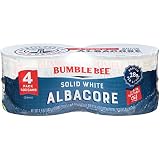 BUMBLE BEE Solid White Albacore Tuna in Vegetable Oil, Wild Caught, Canned Tuna Fillet, High Protein