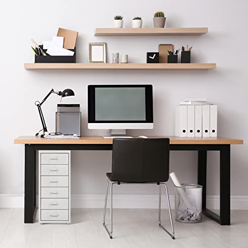 Miniatura 7 de Hollyhome Archivador Metalico, Organizador De Archivos Con Para Del 6 Cajones, Gabinete De Almacenamiento De Organizador Cajonera Con Ruedas El Hogary La Oficina, Blanco