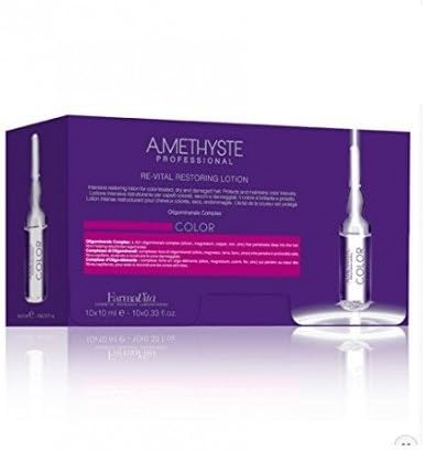 FarmaVita Amethiste Color Re-Vital Loción Restauradora en Ampollas para Cabello Teñido