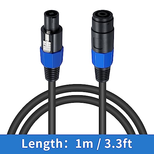 Cable de extensión Speakon Poyiccot de 1m para solucionar cables cortos de audio 7
