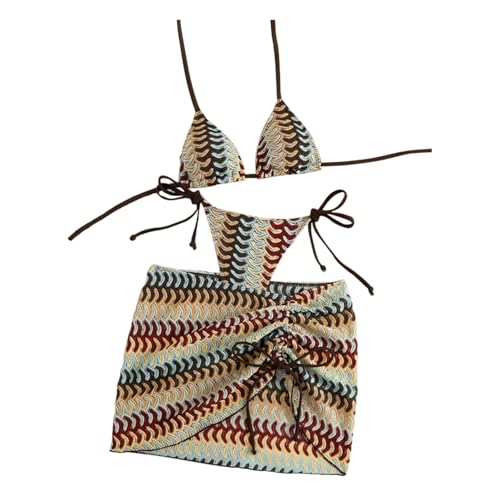 Maillot de bain 3 pièces femme pour activités aquatiques et sports de plage tendance en été
