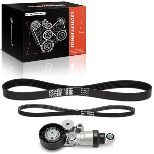 A-Premium Engine Serpentine Belt Drive Kit Compatible with Mazda CX-5 CX5 2014 2016, 3 2014-2020, CX-3 CX3 2016-2020 - 2.0L 2.5L