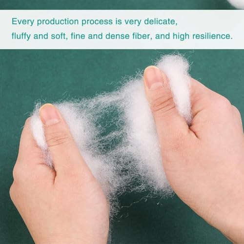 Image of Soft 3.5 Kg Fiber, Racron Polyester Synthetic Cotton Filling for Cushion, Pillow, Teddy Bear, Toy Stuffing (3.5 Kg, Pure Virgin Fiber, White) (Vacuum Packed)