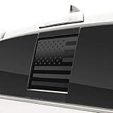 Bogar Tech Designs Rear Middle Window American Flag Vinyl Decal Compatible with Tacoma 2016-2021,...