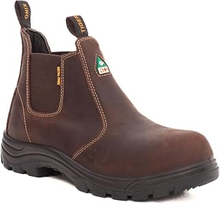 Jasper Women’s Premium CSA Approved Chelsea Safety Boots, Composite Toe, Slip, Heat and Puncture Resistant with Electrical Hazard Protection