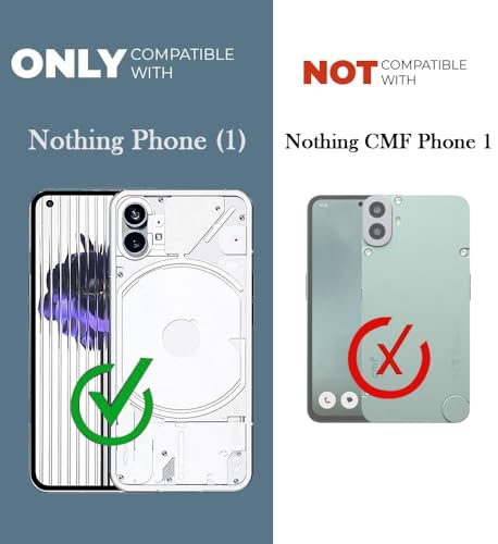 Image of Jkobi Back Cover for Nothing Phone 1 (Silicone Clear Shockproof Case with Camera Protection | Soft and Flexible | Transparent)
