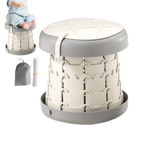 Orinal portátil, plegable para coche, inodoro antideslizante con de basura para niños y niñas, viajes, camping, parque infantil, hotel al aire libre
