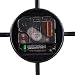 Mengshen Reloj De Pared con Números Romanos Gigantes - 19.7 Pulgadas, Negro