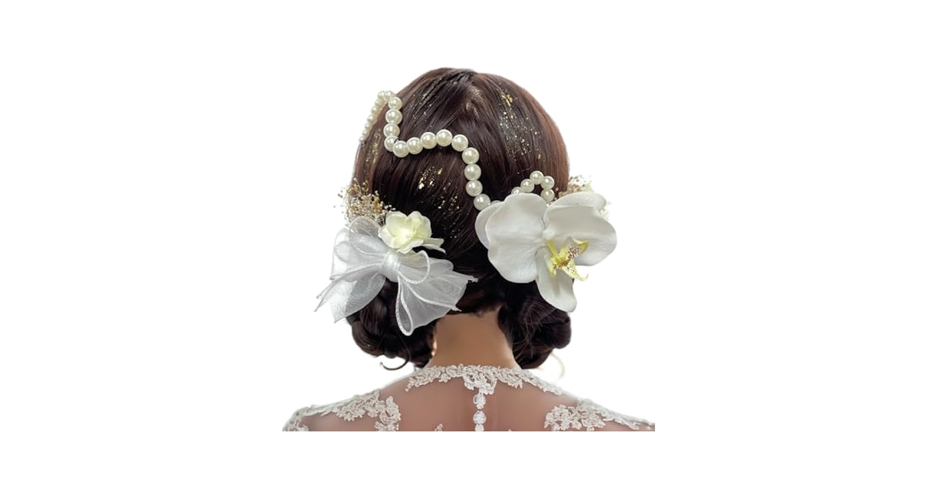 1点限定♦️白銀リボン 黒薔薇 シルバーダリア♦️成人式　髪飾り　卒業式　シルバー 973c58d53e92c3c2bfef81fd156752