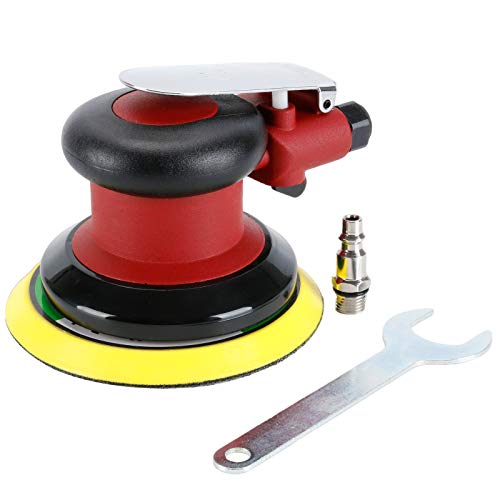 Image of Professional Air Random Orbital Palm Sander, Heavy Duty Dual Action Pneumatic Sander with 1pc Backing Plate (5 inch) (Pack of 2)